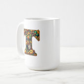 Kalkoen letter dankbaarheidsstijl koffiemok (Voorkant links)