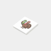 Kalkoen Matcha-liefhebbers Thanksgiving Post-it® Notes (Schuin)