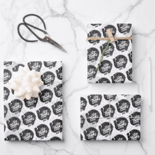 Kalkoen met dank Thanksgiving Vintage Inpakpapier Vel