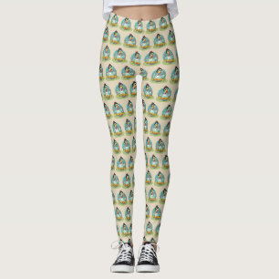 Kalkoen met dankfeest vreet taart leggings