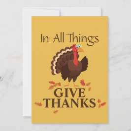 Kalkoen met 'In alles dank geven' Thanksgiving