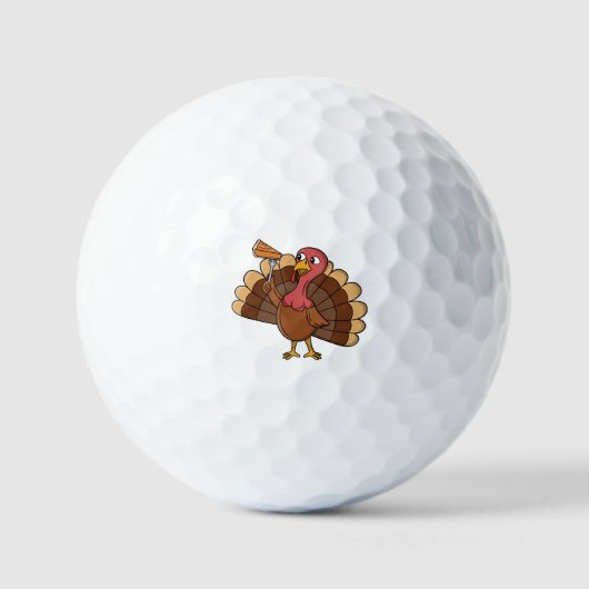 Kalkoen Met Taartpunt Golfballen (Voorkant)