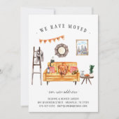 Kalkoen met Thanksgiving | Herfst Woonkamer Verhui Aankondiging (Voorkant)