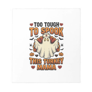 Kalkoen Moeder Halloween Shirt met Vintage Verplee Notitieblok
