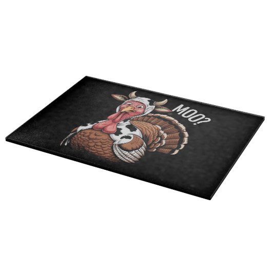 Kalkoen Moo Grappige Thanksgiving Snijplank (Hoek)