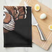 Kalkoen Moo Grappige Thanksgiving  Theedoek (Quarter Fold)