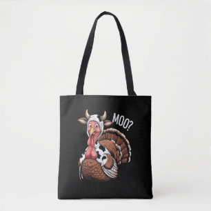 Kalkoen Moo Grappige Thanksgiving Tote Bag