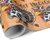 kalkoen-moo-inpakpapier cadeaupapier (Rol Hoek)