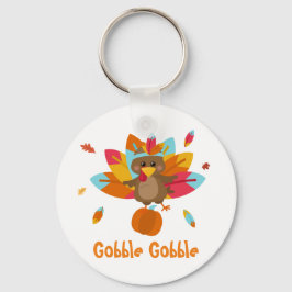 Kalkoen sleutelhanger Thanksgiving sleutelhanger H