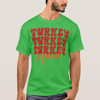 Kalkoen Squadhanksgiving Familie retro T-shirt