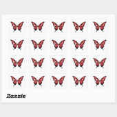 Kalkoen Swallowtail Vlinder Vlag Vierkante Sticker (Vel)