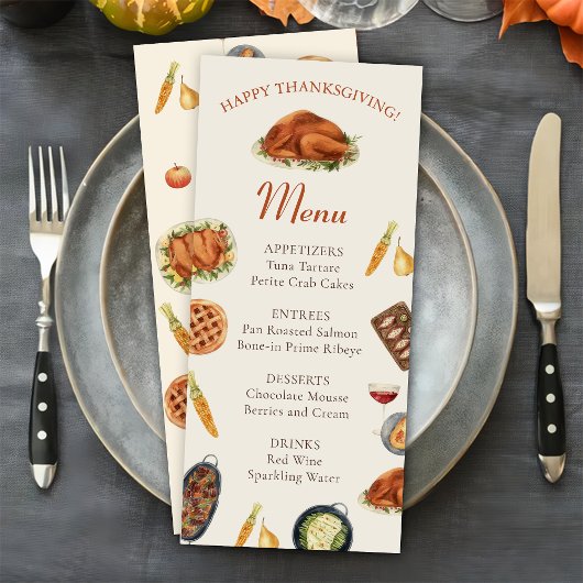 Kalkoen Thanksgiving Dinner Menu