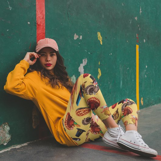 Kalkoen Thanksgiving Herfst Dieren Leggings