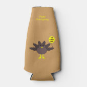 kalkoen tijd Thanksgiving aangepaste fles koeler (Voorkant)