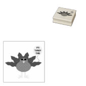 kalkoen tijd Thanksgiving hout kunst stempel (Gestempeld)