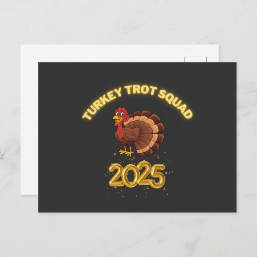 Kalkoen Troep Team 2025 Briefkaart (Voorkant / Achterkant)