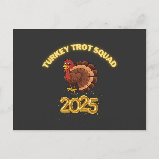 Kalkoen Troep Team 2025 Briefkaart (Voorkant)