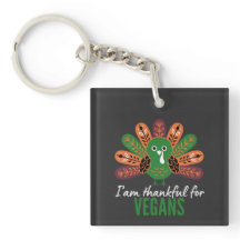 Kalkoen van thanksgiving dankbaar voor veganisten