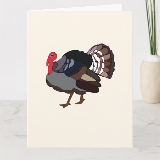Kalkoen Vogel Kalkoen Kaart (Voorkant)