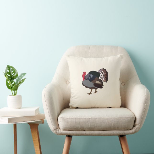 Kalkoen Vogel Turkije Kussen (Stoel)
