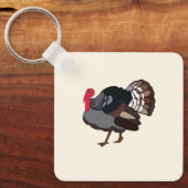 Kalkoen Vogel Turkije Sleutelhanger (Voorkant)