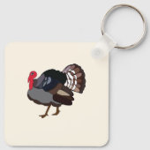 Kalkoen Vogel Turkije Sleutelhanger (Achterkant)