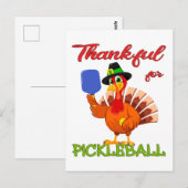 Kalkoen voor Thanksgiving - Dankbaar voor Pickleba Briefkaart (Voorkant / Achterkant)