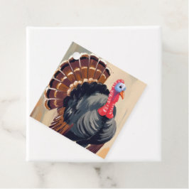 Kalkoen voor Thanksgiving | Gelukkig Thanksgiving- Bedankjes Labels