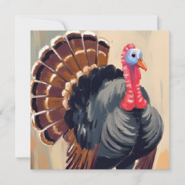 Kalkoen voor Thanksgiving | Gelukkig Thanksgiving  Feestdagenkaart