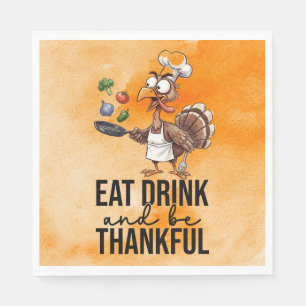 Kalkoen voor thanksgiving servet