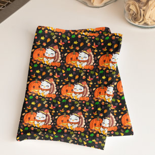 Kalkoenbaby en pompoen vieren Thanksgiving Theedoek