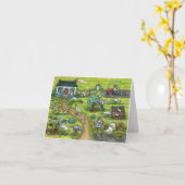 KALKOENBOERDERIJ, HUMORISTISCHE THANKSGIVING IN LA KAART (Gele Bloem)