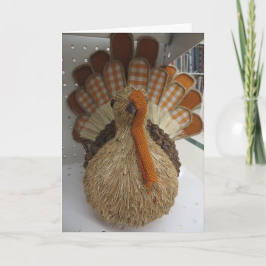 Kalkoendecoratie Feestdagen Kaart (Voorkant)