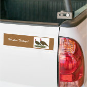 Kalkoenen: Chocolade Bumpersticker (Op Truck)