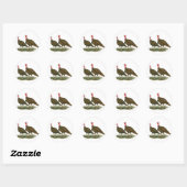 Kalkoenen: Chocolade Ronde Sticker (Vel)