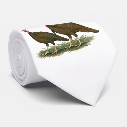 Kalkoenen: Chocolade Stropdas (Opgerold)