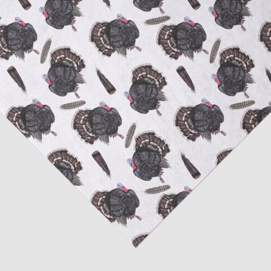 Kalkoenen en veren - Witboek over weefsels Tissuepapier (Detail)