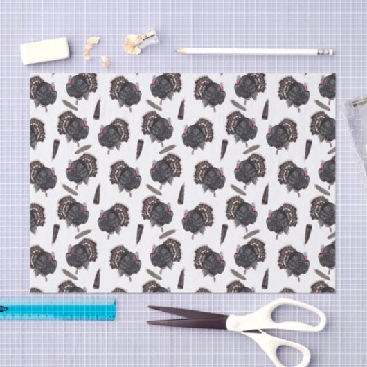 Kalkoenen en veren - Witboek over weefsels Tissuepapier (Craft)