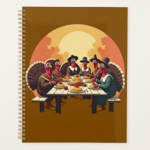 Kalkoenen eten Thanksgiving Diner