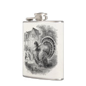  kalkoenen - gepersonaliseerde Barn Turkey Birds Heupfles (Links)