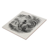  kalkoenen - gepersonaliseerde Barn Turkey Birds Tegeltje (Zijkant)