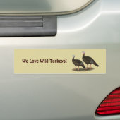 Kalkoenen in het oostelijke wilde haar bumpersticker (Op auto)