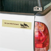 Kalkoenen in het oostelijke wilde haar bumpersticker (Op Truck)