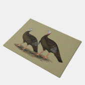 Kalkoenen in het oostelijke wilde haar deurmat (Schuin)