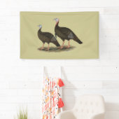 Kalkoenen in het oostelijke wilde haar spandoek (Insitu)