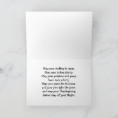 Kalkoenen met Kerstmis Groet Kaart (Binnen)