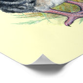 Kalkoenen oostelijke wilde familie poster (Hoek)