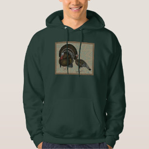 Kalkoenen Standaard Bronze Portret Hoodie