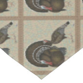 Kalkoenen Standaard Bronze Portret Tafelkleed (Gekanteld)