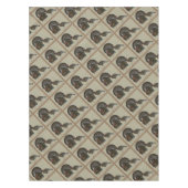 Kalkoenen Standaard Bronze Portret Tafelkleed (Voorkant)